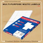 FIS A4 MULTIPURPOSE WHITE LABELS (44 STICKER X 100 SHT)