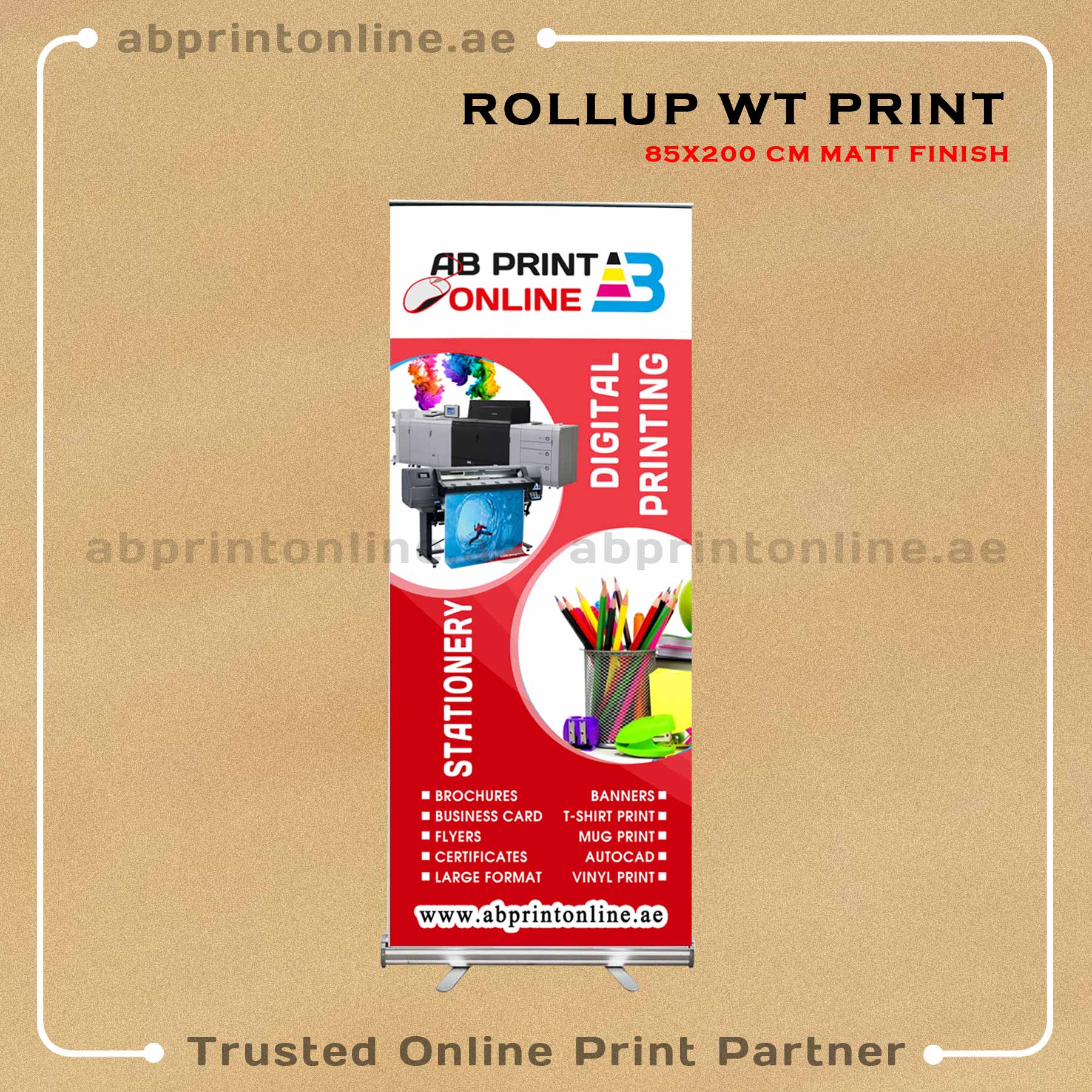 ROLLUP-PRINT-85X200 ROLL UP PRINTING - 85X200CM - Image 1