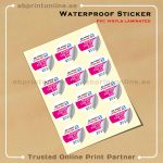 WATERPROOF STICKER PRINTING