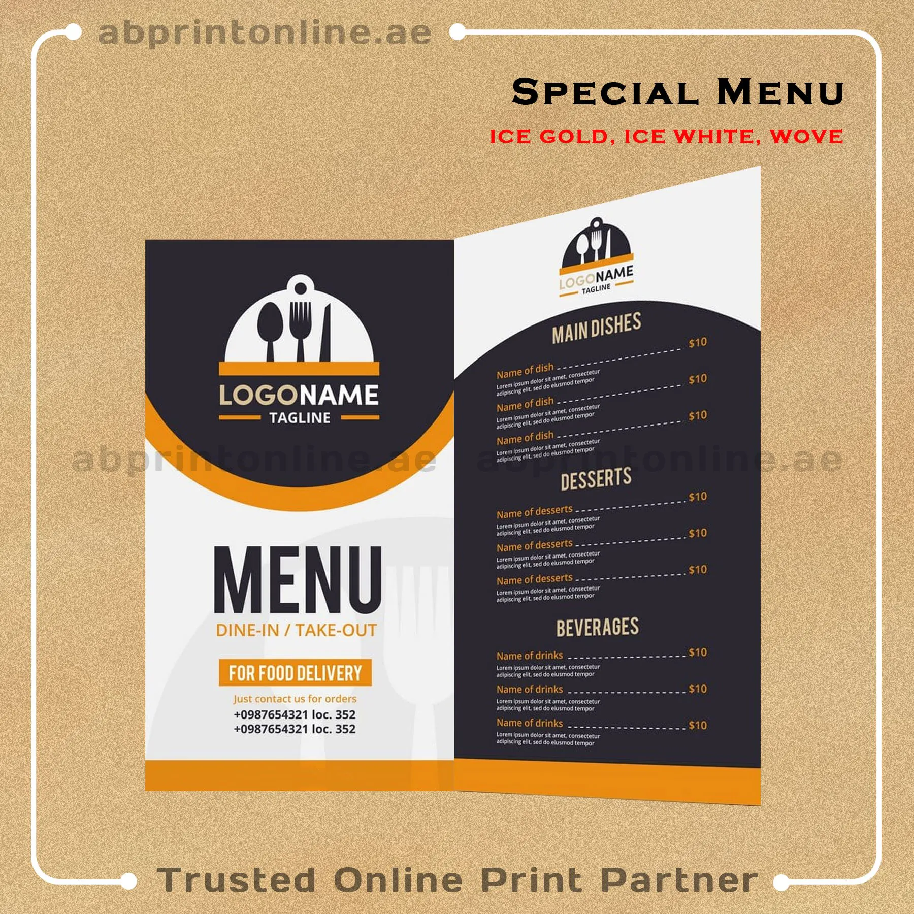 spclmenu SPECIAL MENU CARD PRINTING - Image 1