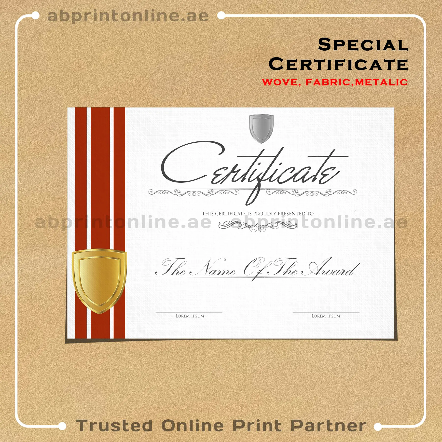 specialcrt SPECIAL CERTIFICATE PRINTING - Image 1