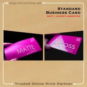 Standard Business Card Printing in Dubai