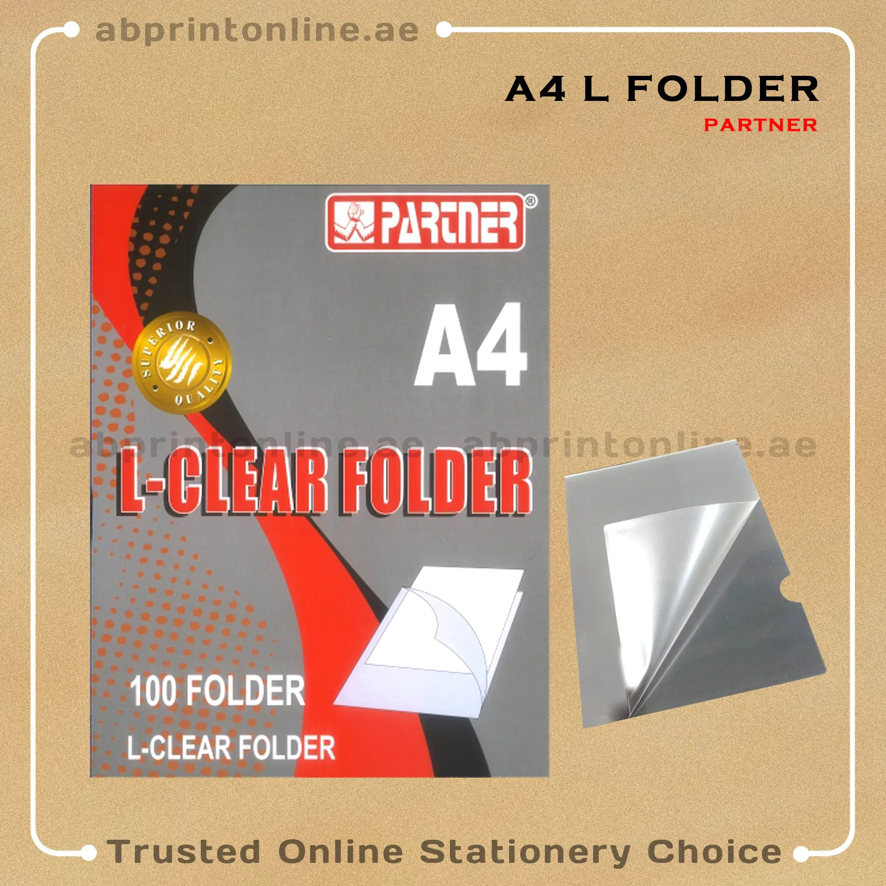 L SHAPE FOLDER PKT/100PCS - Image 1