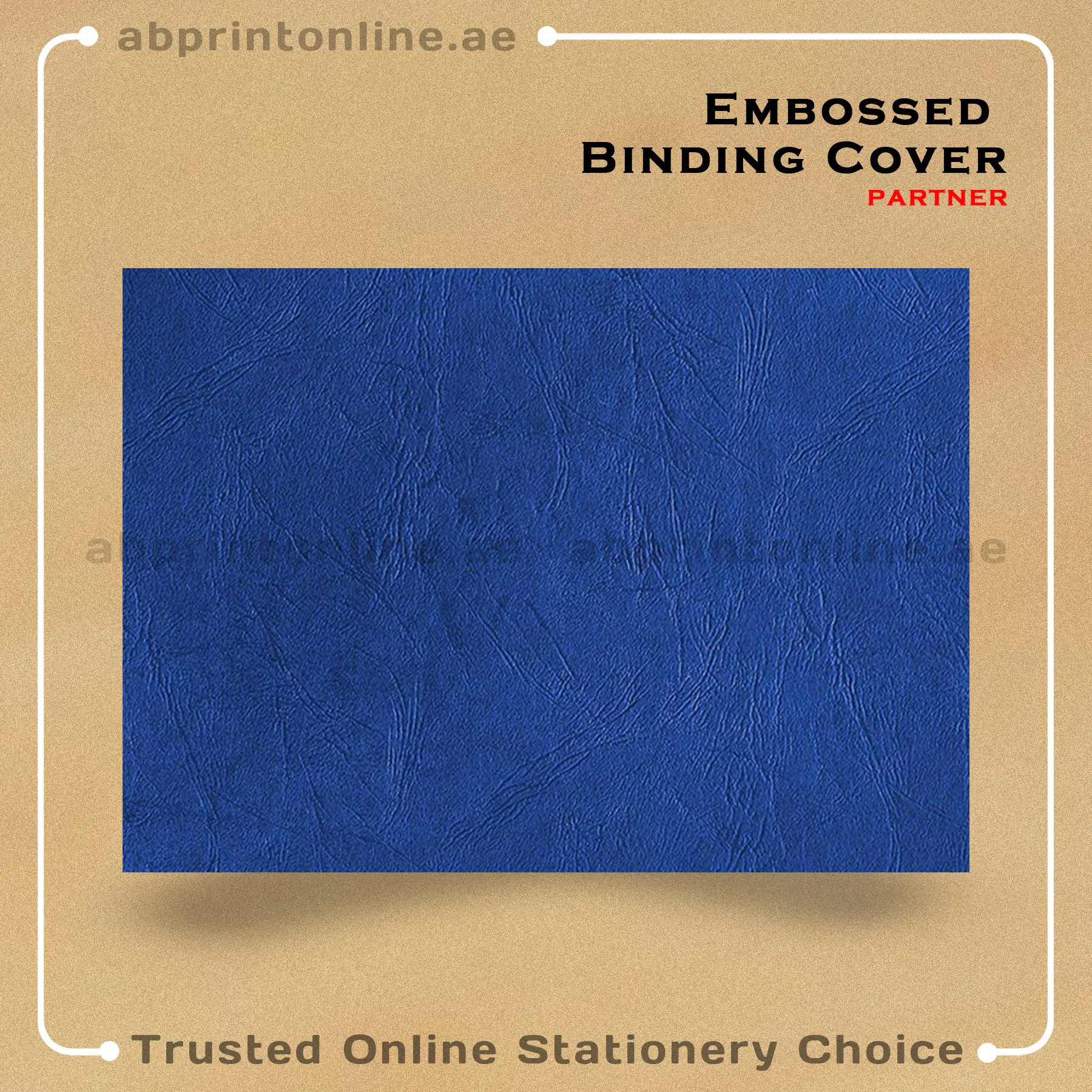 BINDING CV A3 BL copy EMBOSSED BINDING COVER-A3- BLUE-PKT/100SHT - Image 1