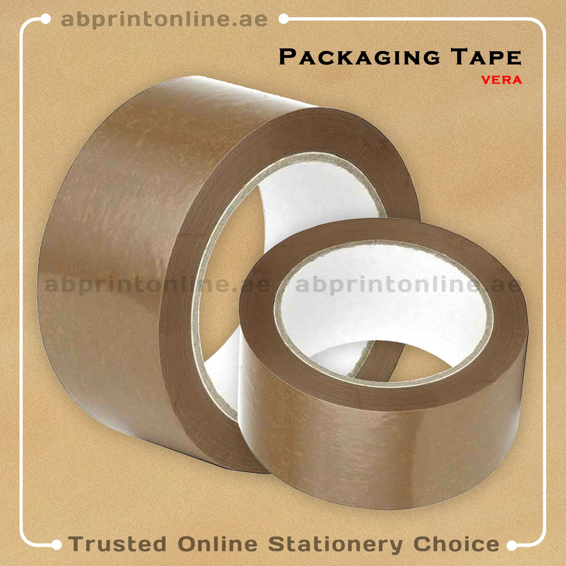 BROWN2 copy Brown PACKING TAPE 2X50 YD - Image 1