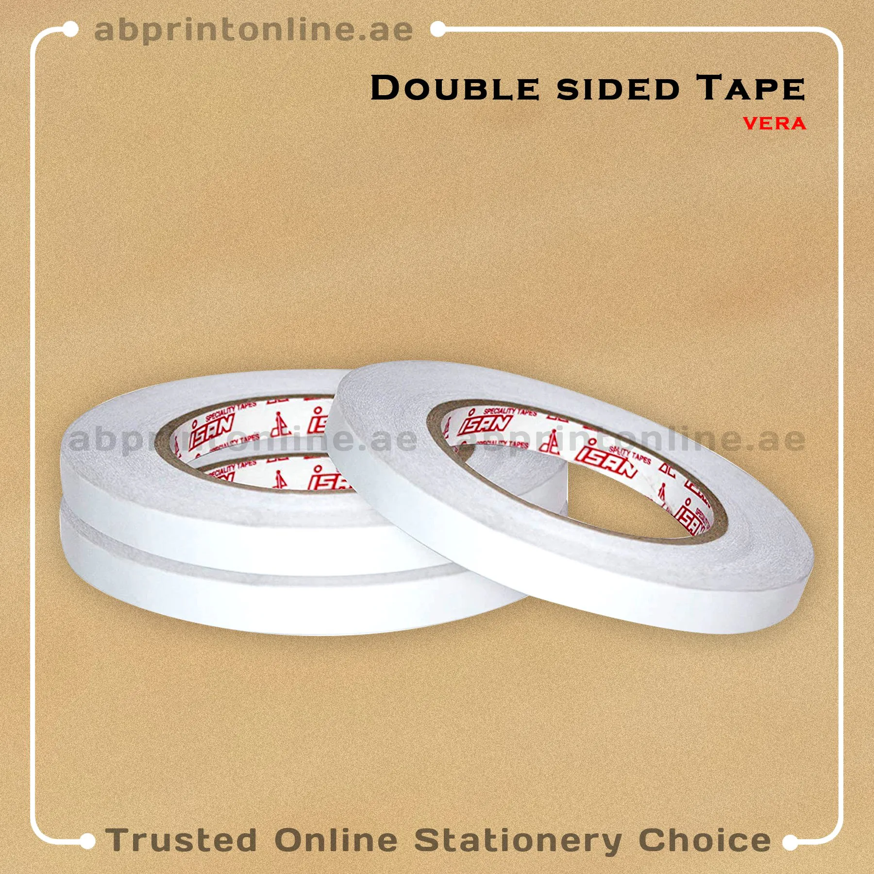 DOUBLE SIDED 12MM copy DOUBLE SIDED TISSUE TAPE WHITE 12mm - Image 1