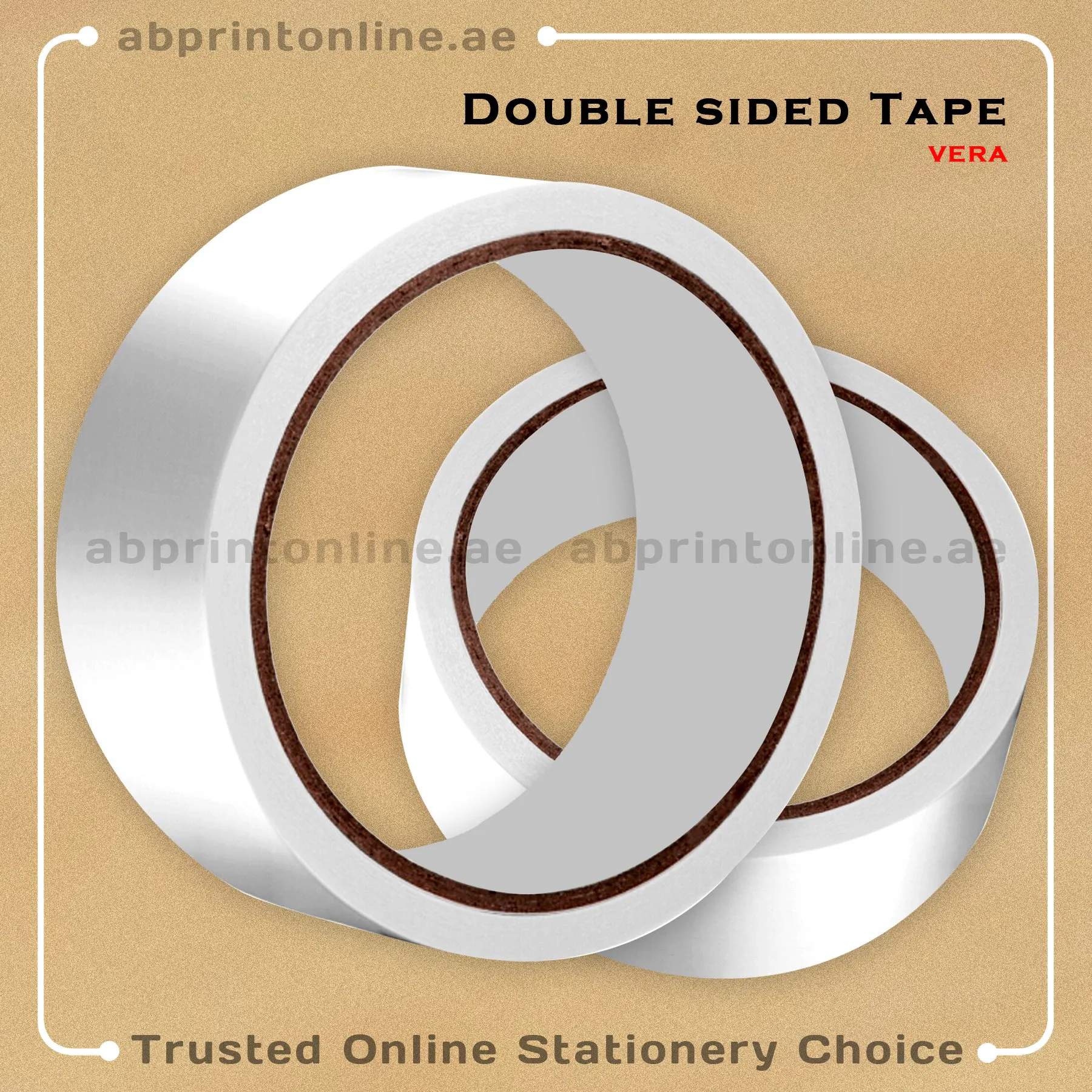 DOUBLE SIDED 48MM copy DOUBLE SIDED TISSUE TAPE WHITE 48mm - Image 1