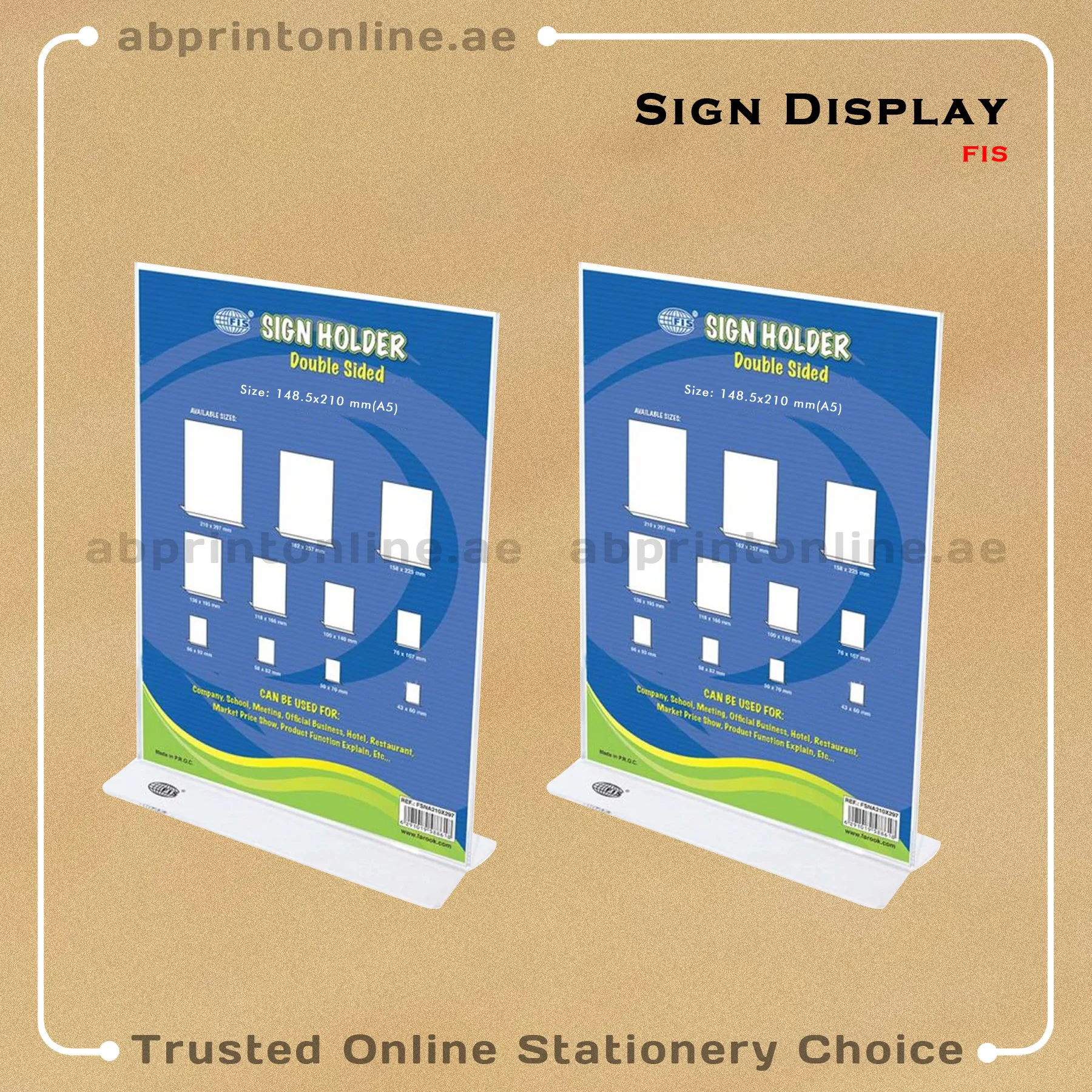SIGN HOLDER A5 (148x210mm) - Image 1