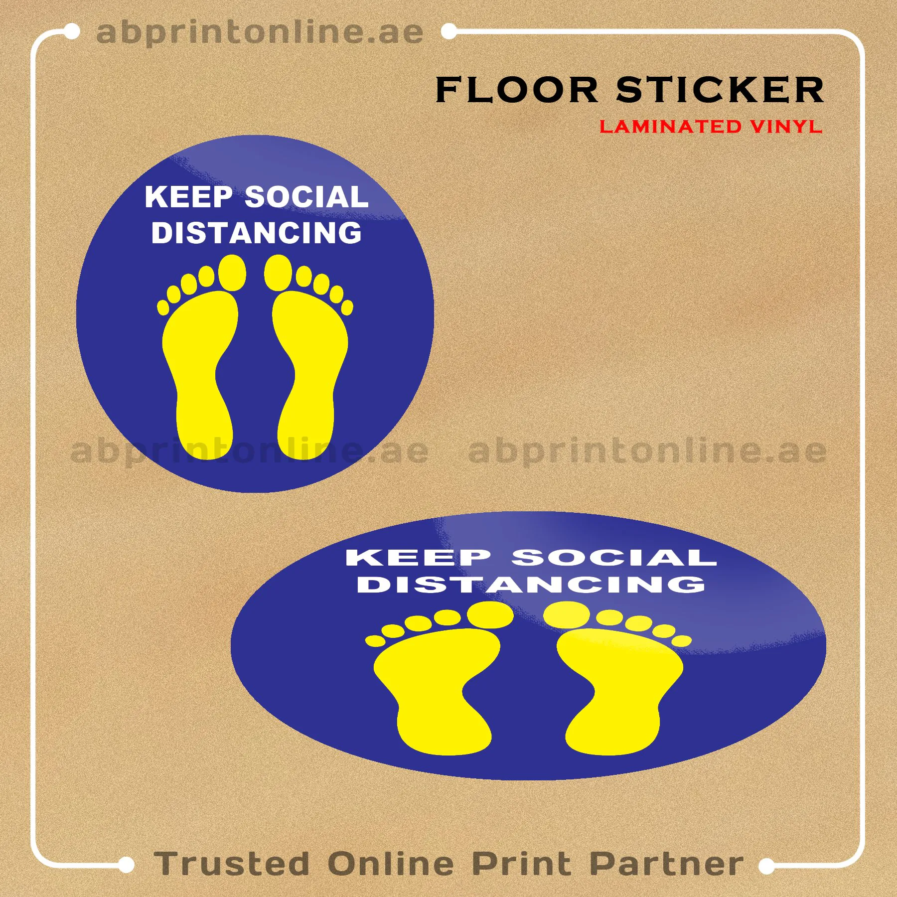 SOCIAL AWARENESS FLOOR STICKER PRINTING - Image 1