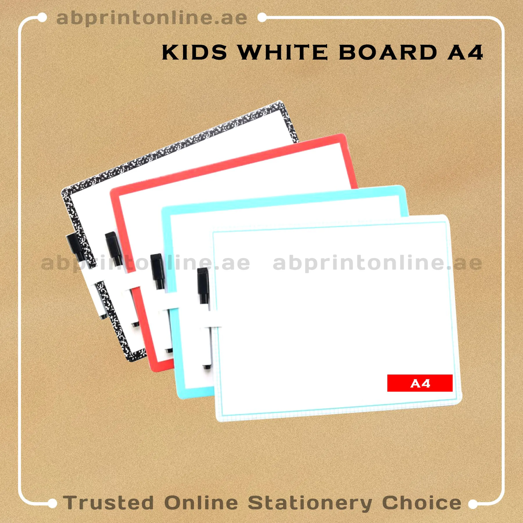 KIDS WHITE BOARD A4 - Image 1