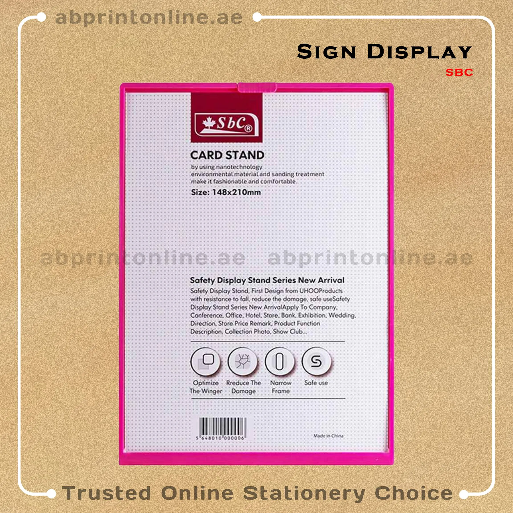 SBC DS A5 copy CARD STAND A5 (148X210mm) T STYLE - Image 1