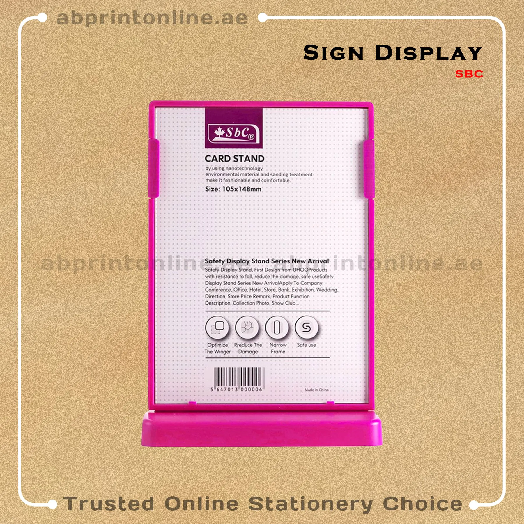 SBC DS A6 copy CARD STAND A6 (105X148mm) T STYLE - Image 1