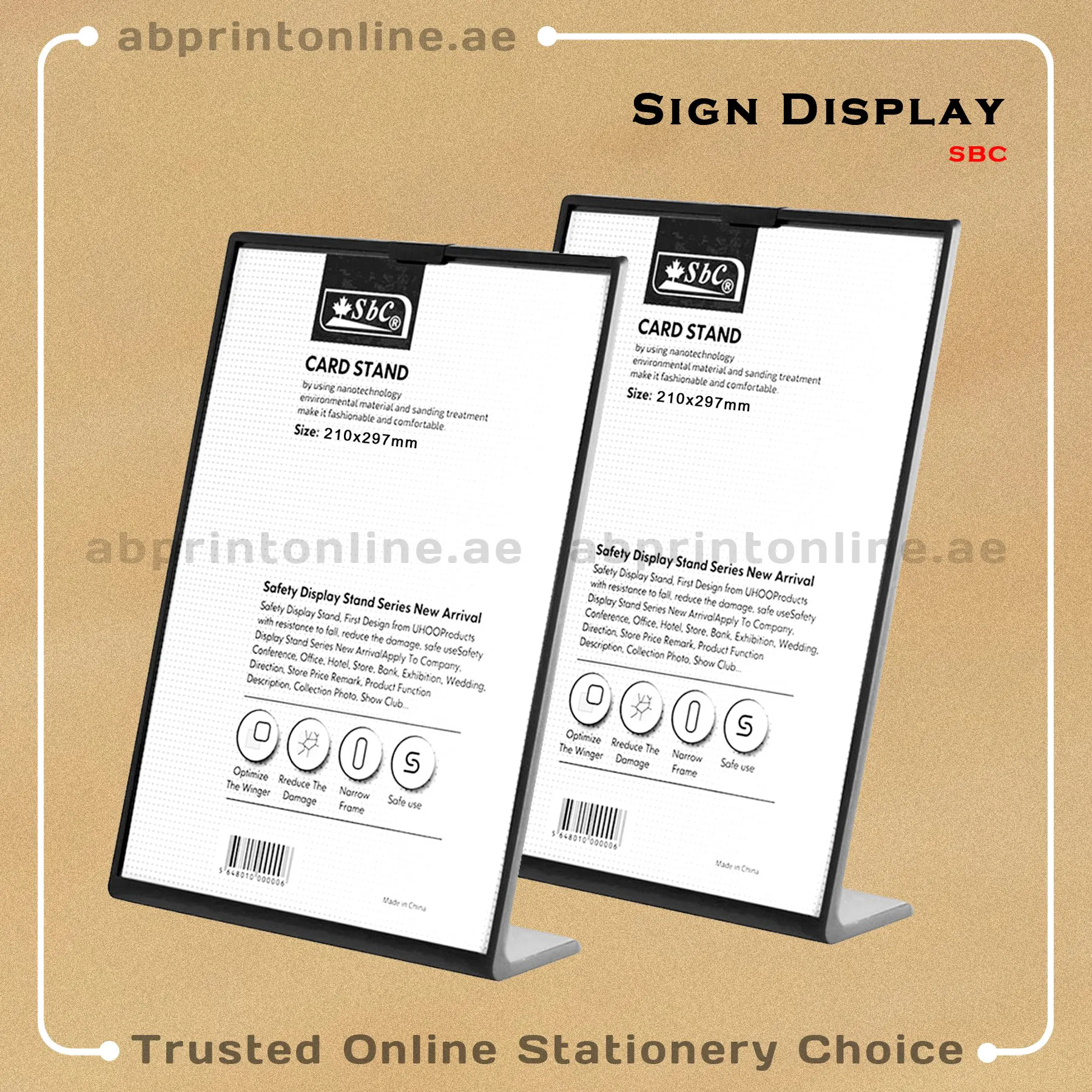 CARD STAND A4 (210X297mm) L STYLE - Image 1