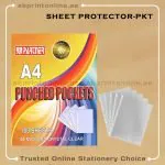 DELUXE 60 MICRON SHEET PROTECTOR - PKT/100PCS