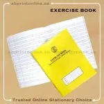 SADAF A5 TWO LINE WT LEFT MARGIN YELLOW  EXERCISE  BOOK 120 PAGES