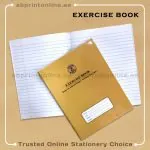 SADAF A5 SINGLELINE WT LEFT MARGIN BROWN  EXERCISE  BOOK 120 PAGES
