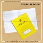 SADAF A5 FOUR LINE WT LEFT MARGIN  YELLOW  EXERCISE  BOOK 120 PAGES