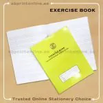 SADAF A5 FOUR LINE WT LEFT MARGIN  LIGHT GREEN EXERCISE  BOOK 120 PAGES