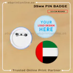 ROUND PIN BADGE PRINTING 35MM