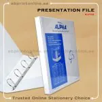ALPHA PRESENTATION 4 RING BINDER A4 SPINE 20MM  WHITE COLOR-402