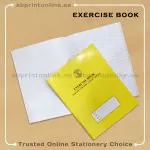 SADAF A5 SINGLE LINE WITH ONE SIDE PLAIN  YELLOW  EXERCISE  BOOK 120 PAGES