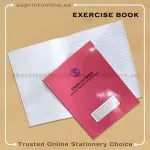 SADAF A5 SINGLE LINE WITH ONE SIDE PLAIN  PINK  EXERCISE  BOOK 120 PAGES