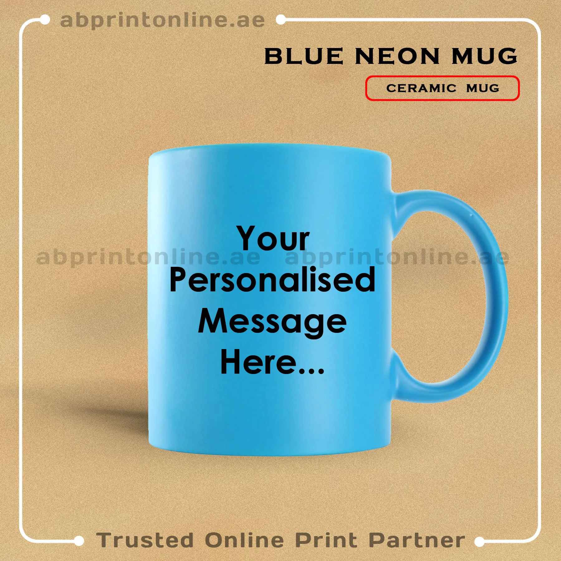 BLUE-NEON BLUE MUG PRINTING - Image 1