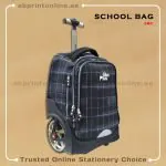 SBC SCHOOL LARGE WHEEL TROLLEY BAG 19" BLACK COLOR