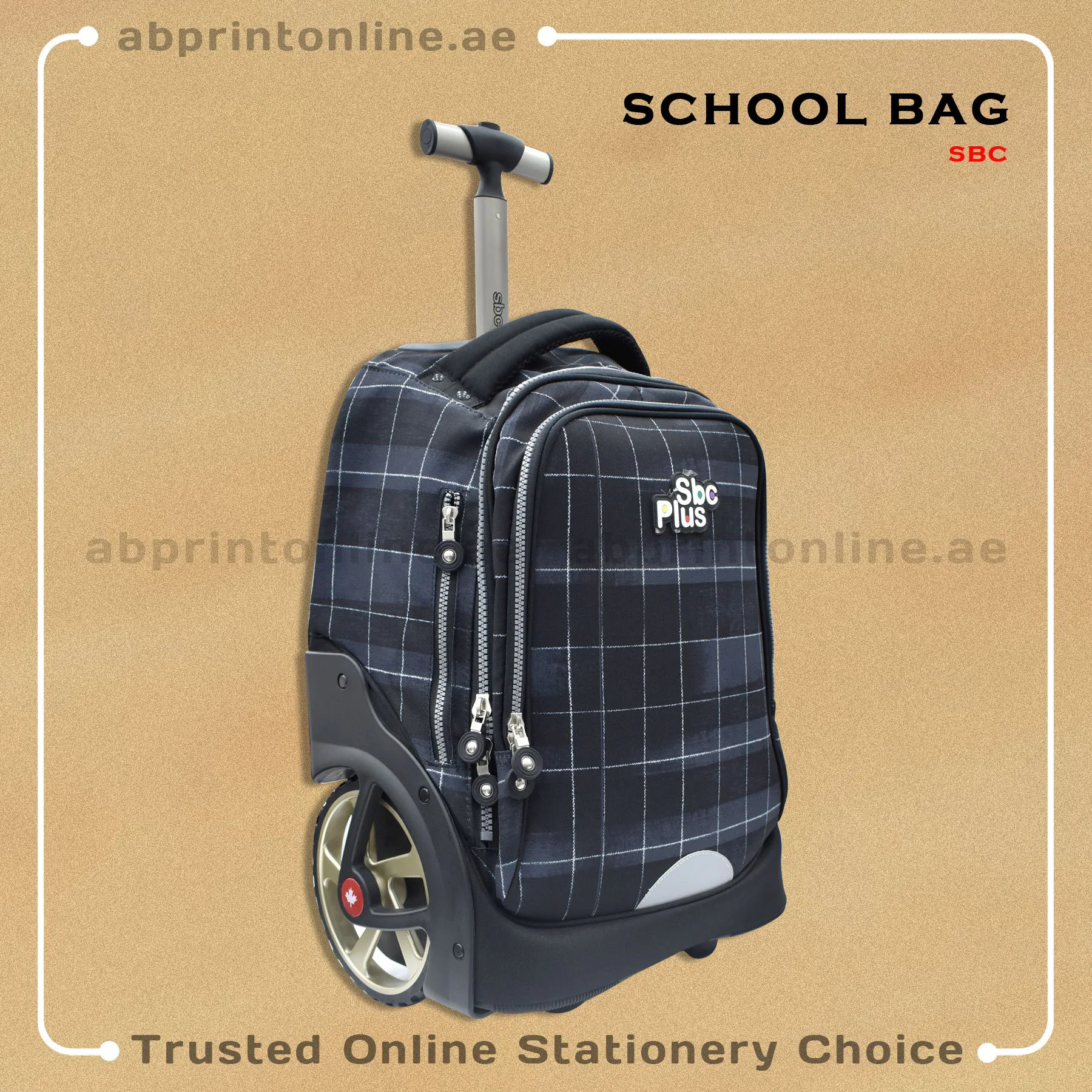 Bag4465_2 SBC SCHOOL LARGE WHEEL TROLLEY BAG 19" BLACK COLOR - Image 1