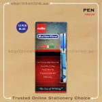 CELLO BUTTERFLOW PEN-BLUE-PKT/12PCS