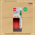 CELLO FINE GRIP GREEN BALL PEN PKT/12PCS