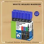 FIS ROUND TIP WHITEBOARD BLUE MARKER PKT/12PCS