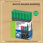FIS ROUND TIP PERMANENT GREEN MARKER PKT/12PCS