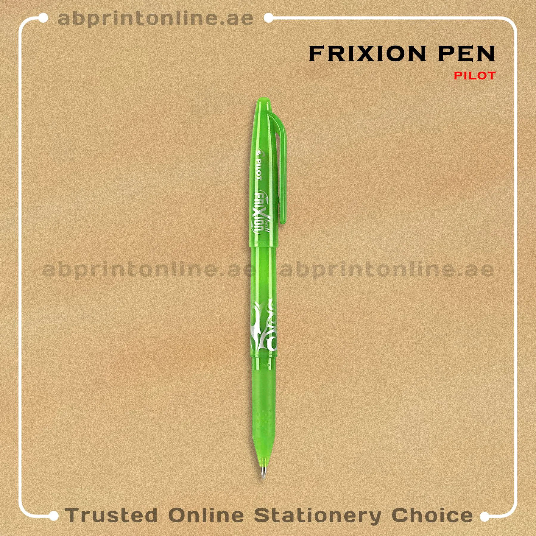 FrixionPenPilotGreenNormal PILOT FRIXTION ERASABLE GREEN PEN PCS/1 - Image 1