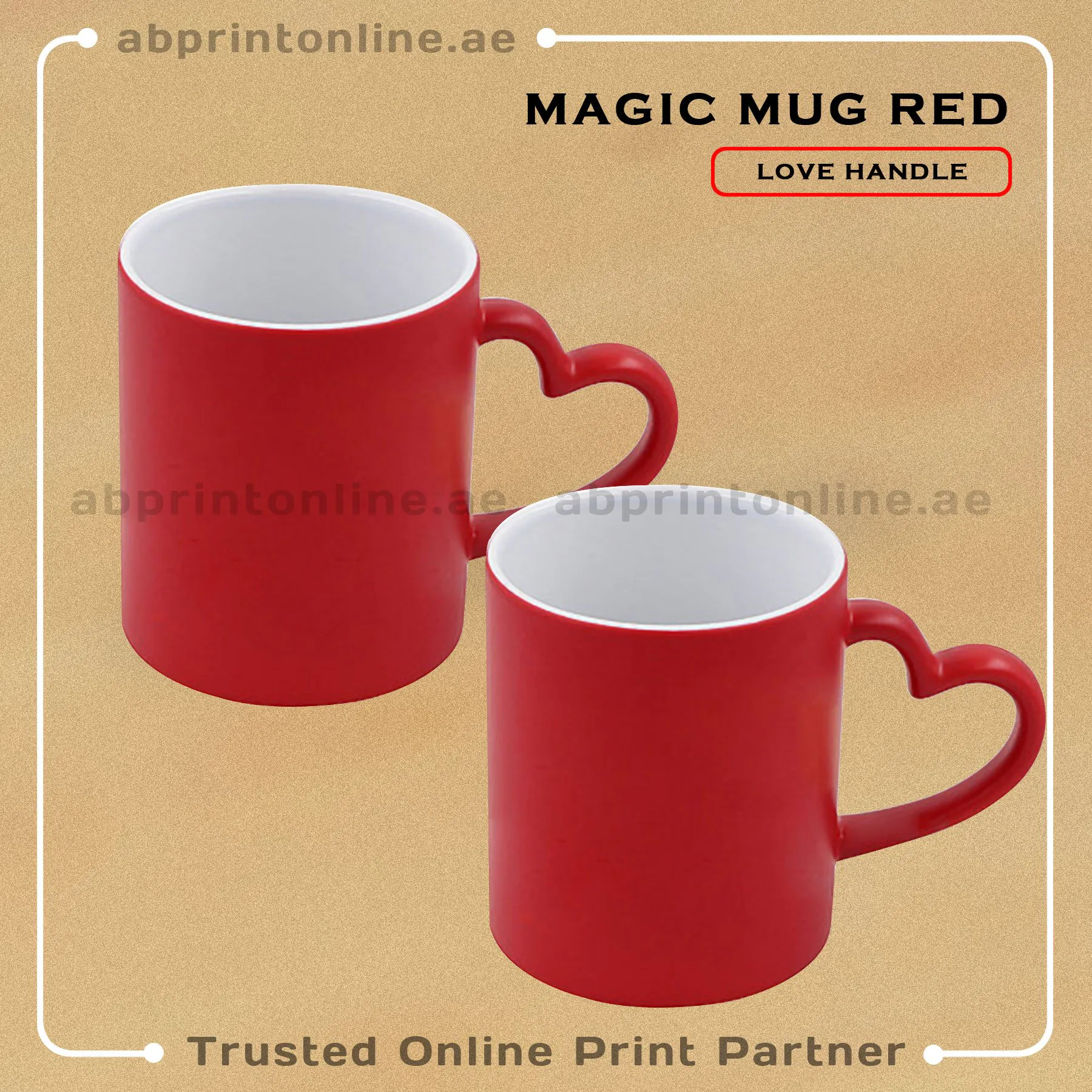 MAGIC-MUG-RED-LOVE-HANDLE MAGIC LOVE HANDLE MUG PRINTING - Image 1
