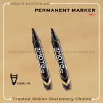 DELI REFILLABLE CHISEL TIP PERMANENT BLACK MARKER PCS/1