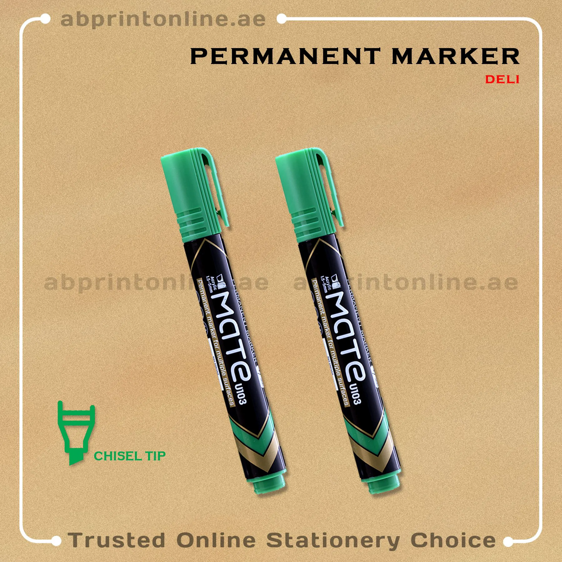 DELI REFILLABLE CHISEL TIP WHITEBOARD BLACK MARKER PCS/1 - Image 1