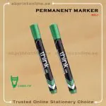 DELI CHISEL TIP PERMANENT GREEN MARKER PCS/1
