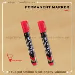 DELI REFILLABLE ROUND TIP PERMANENT RED MARKER PCS/1