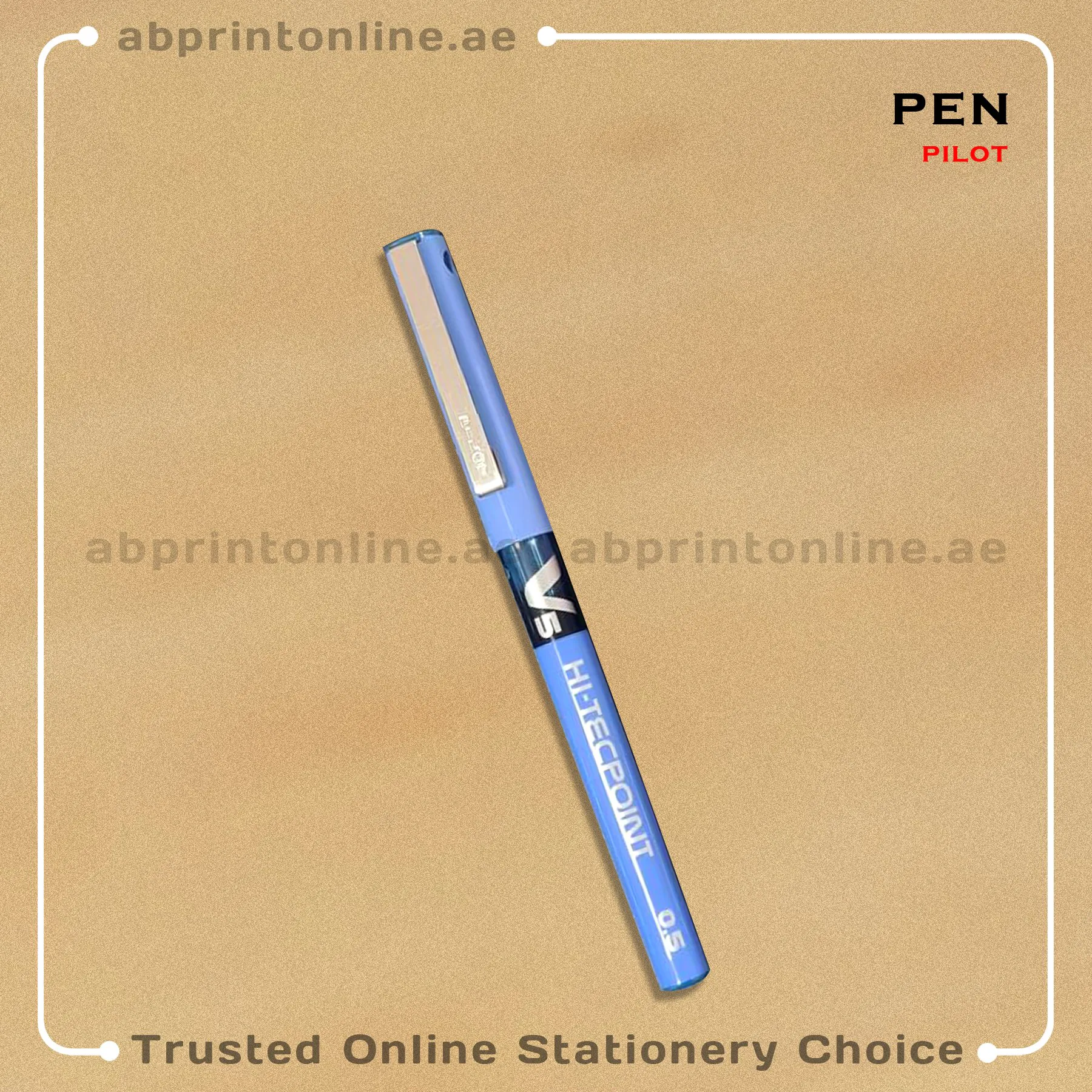 PilotV5Blue copy PILOT HI-TECPOINT V5 BLUE ROLLERBALL PEN PKT/1PCS - Image 1