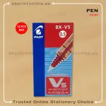 PILOT HI-TECPOINT V5  RED  ROLLERBALL PEN PKT/12PCS