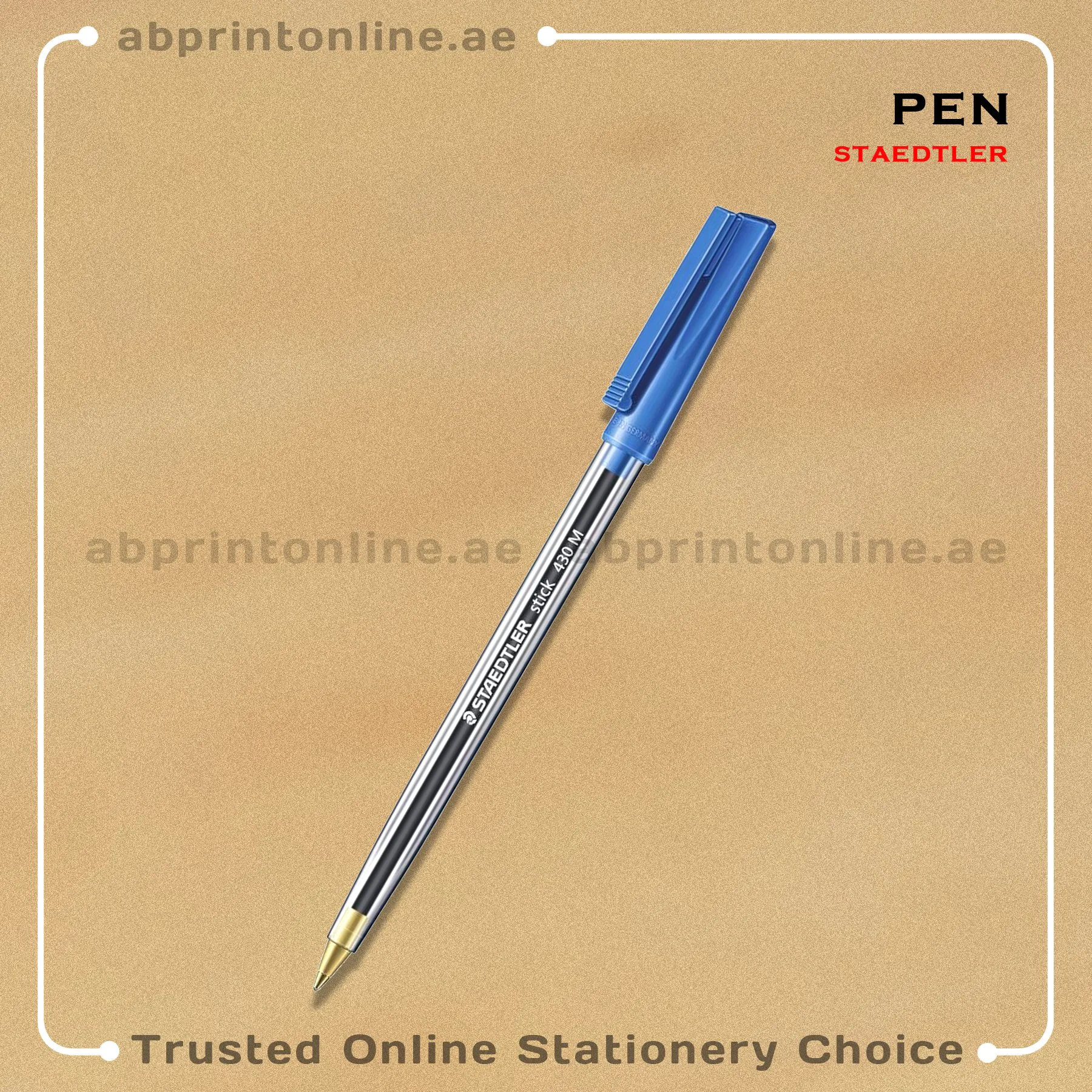 StaedtlerPenBlue copy STEADLER STICK 430M BALL POINT BLUE PEN PCS/1 - Image 1