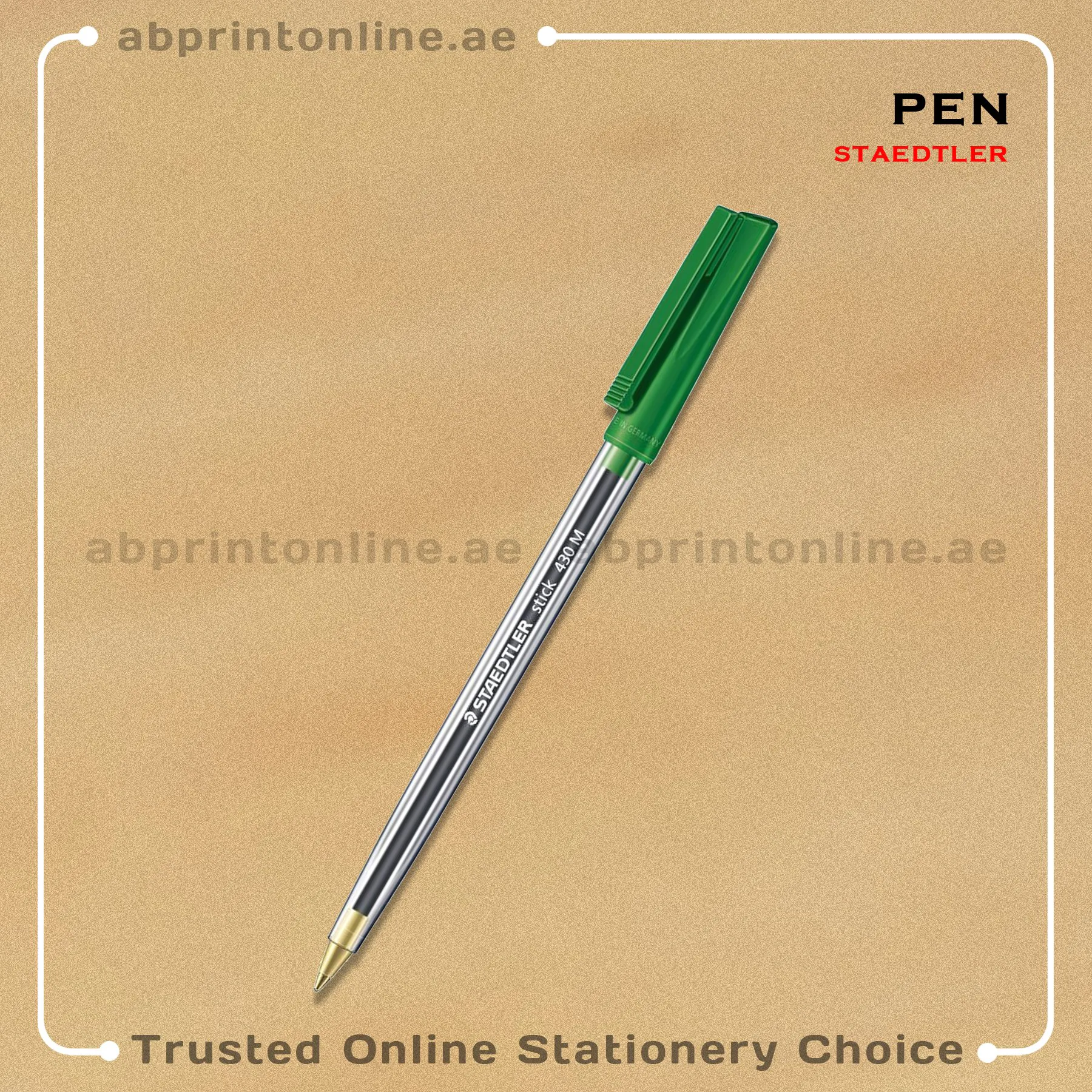 STEADLER  STICK 430M BALL POINT GREEN PEN PCS/1 - Image 1