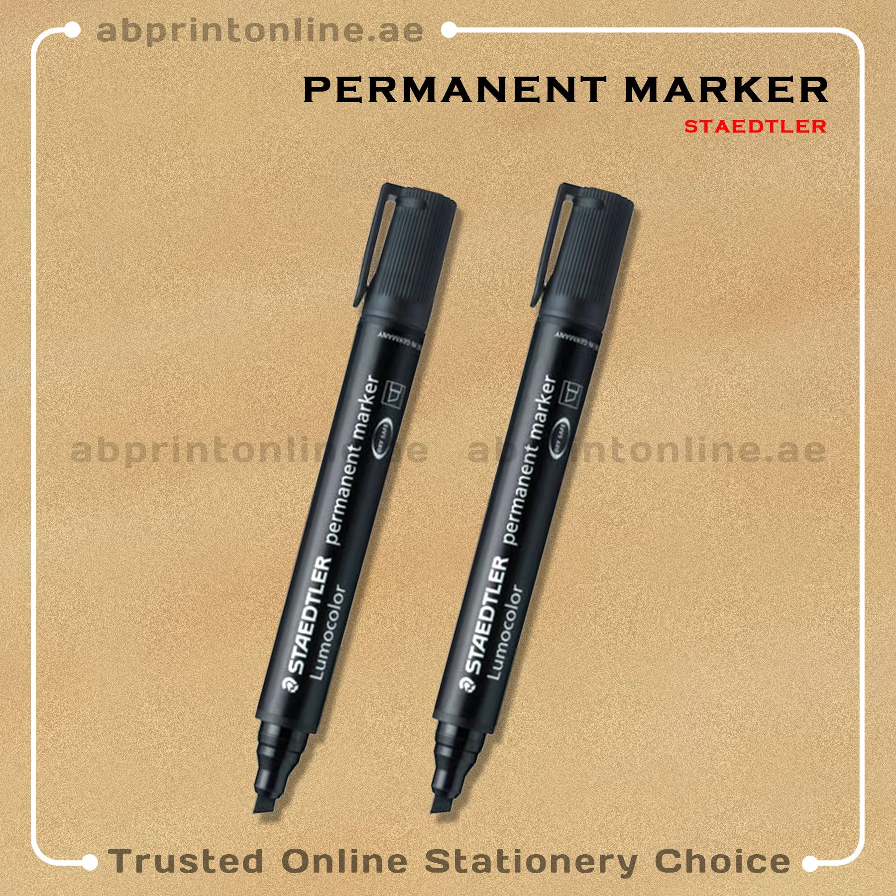 StaedtlerPermanentMarkerBlackChisel STEADTLER CHISEL TIP PERMANENT BLACK MARKER PCS/1 - Image 1