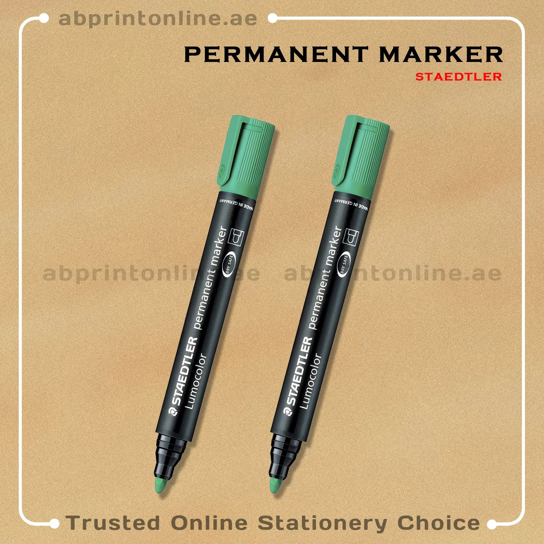StaedtlerPermanentMarkerGreenRound STEADTLER ROUND TIP PERMANENT GREEN MARKER PCS/1 - Image 1