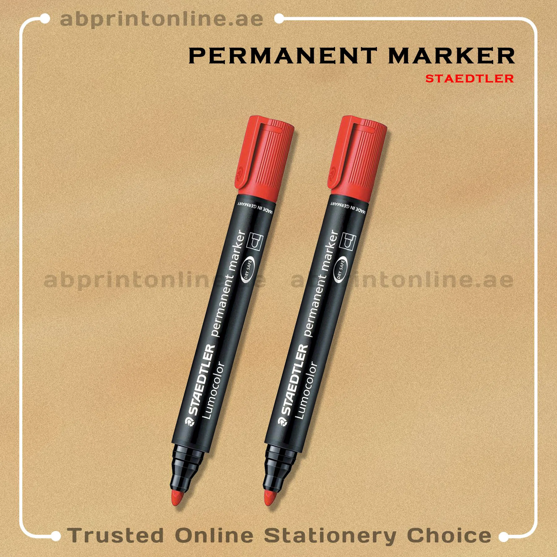 STEADTLER ROUND TIP PERMANENT RED MARKER PCS/1 - Image 1
