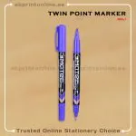 DELI TWIN  1.0MM & 0.5MM BLUE MARKER PCS/1