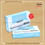UNI COMPO ULTRA FINE RED PEN  0.3MM PKT/12