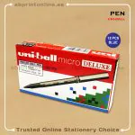 UNIBALL MICRO UB155 DELUXE BLACK PEN PKT/12PCS