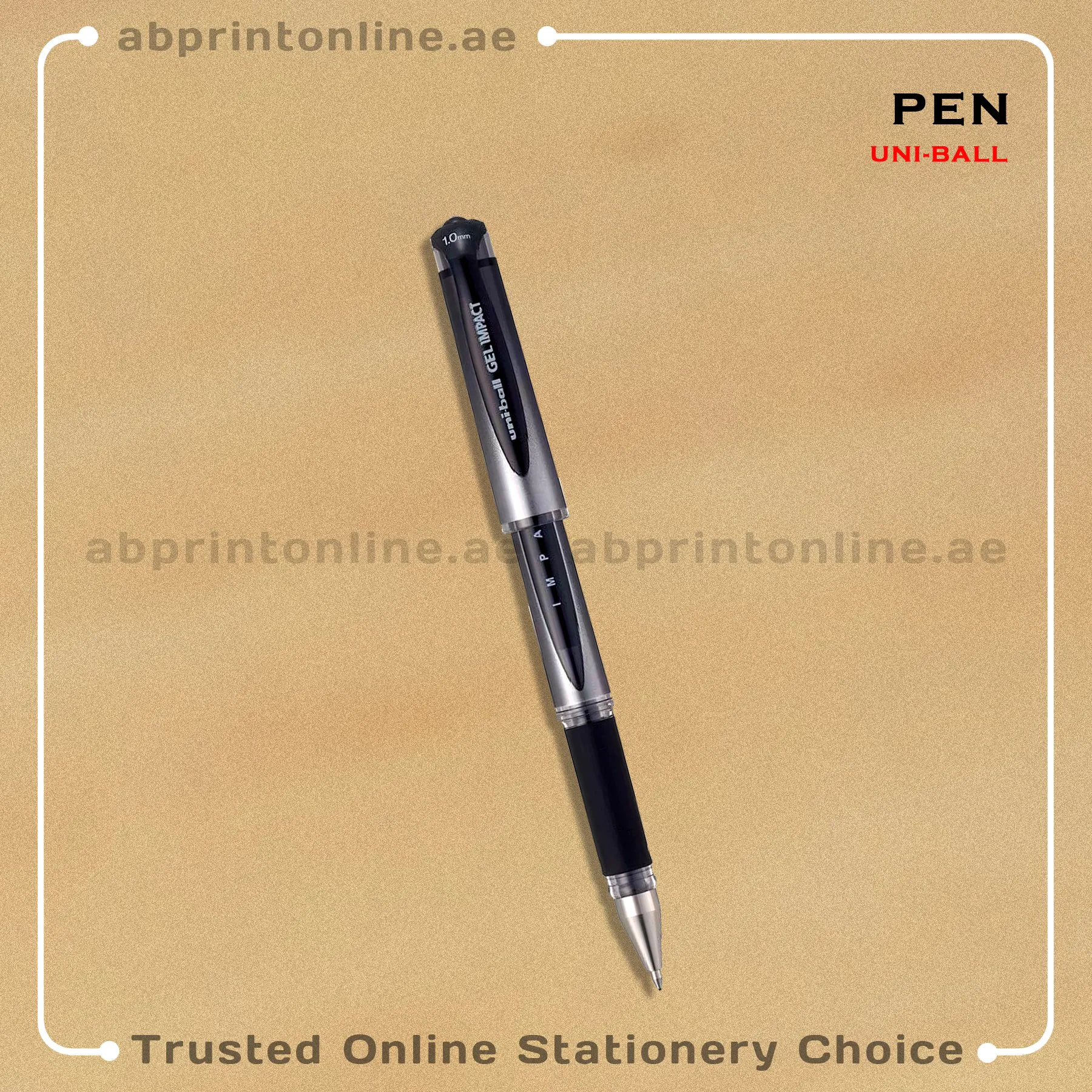 UNI-BALL GEL IMPACT UM-153S BROAD 1.0 BLACK ROLLERBALL PEN PCS/1 - Image 1